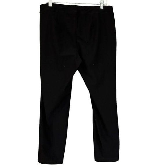 Eileen Fisher Black Pull On Stretch Viscose Blend Skinny Dress Pants‎ Womens L - Picture 2 of 6